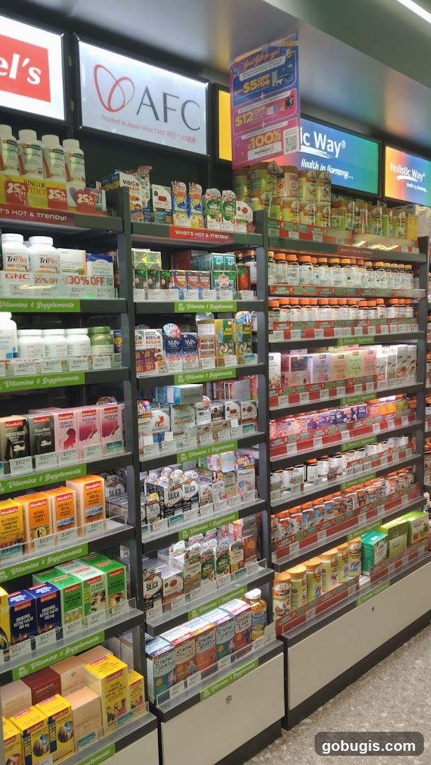 Vitamins and Supplements Aisle