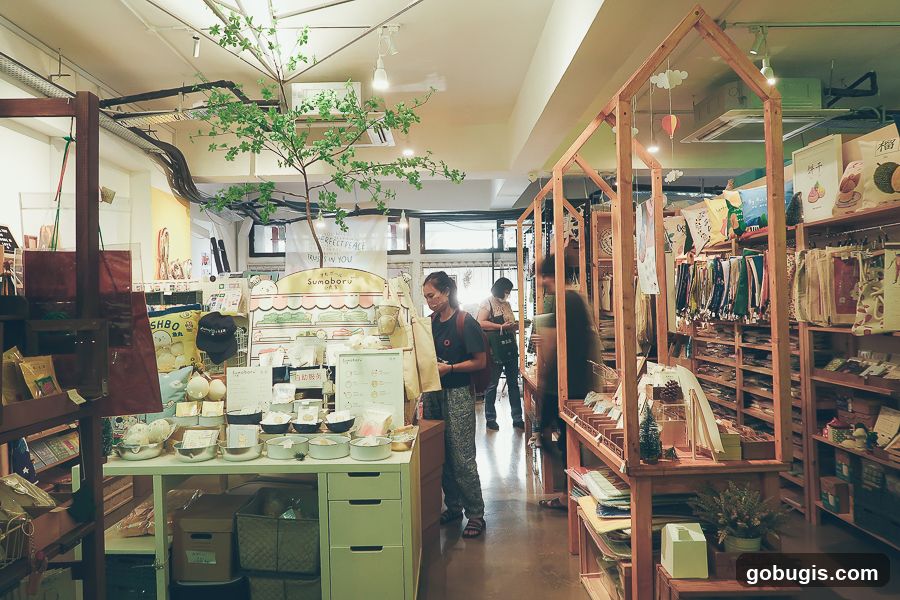 Interior of a retail store