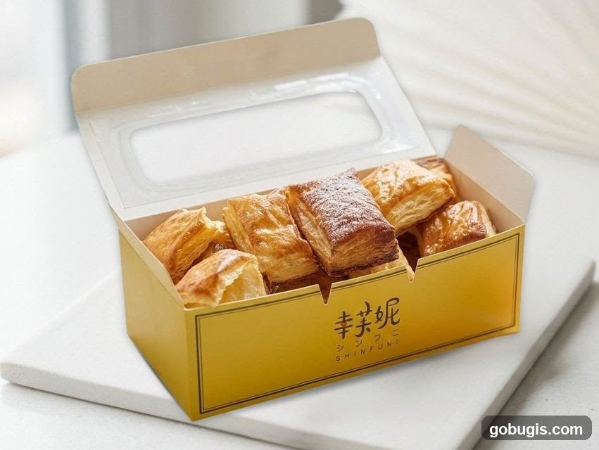 Pastries in a box
