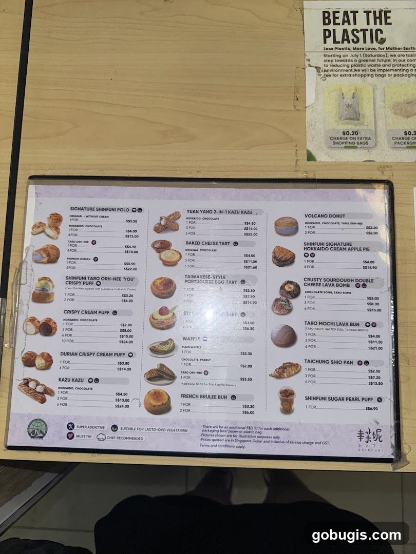 Shinfuni Menu