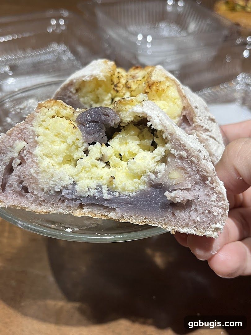 Taro and Cheese Bread