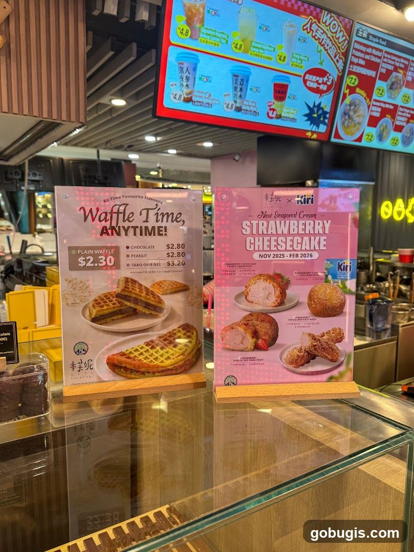 Waffle and Strawberry Cheesecake Promotions