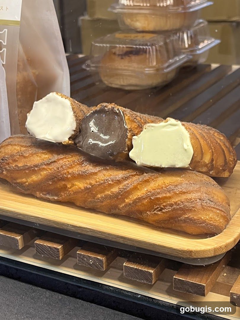 Pastries in a Display Case