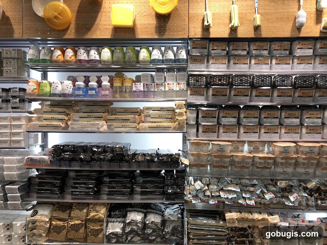 Shelves of Household Products