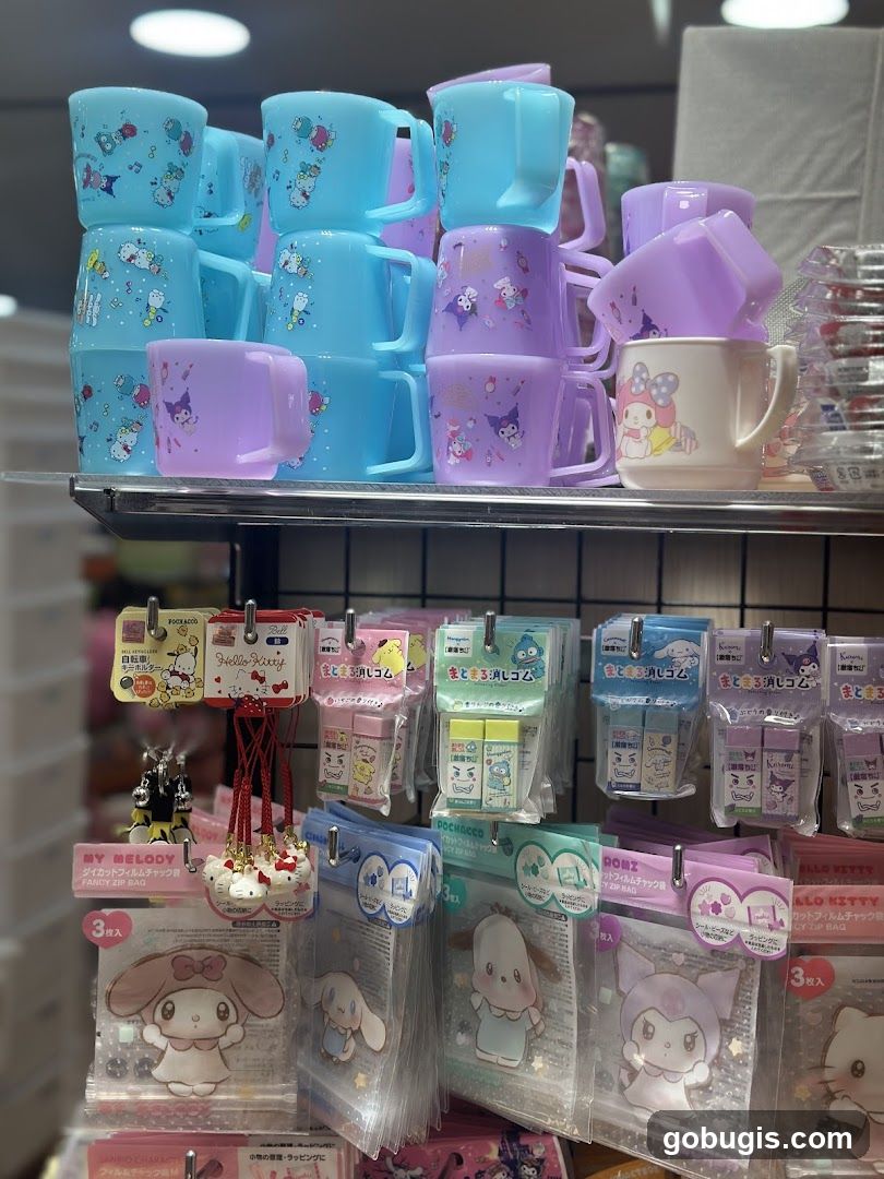 Sanrio Character Merchandise Display