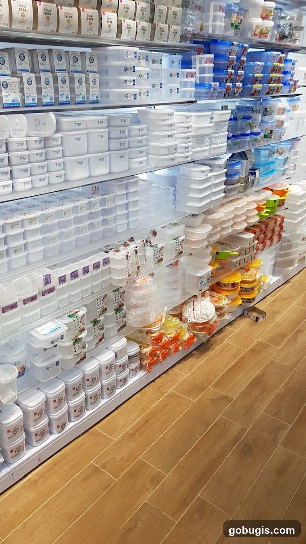 Storage Containers on Shelves