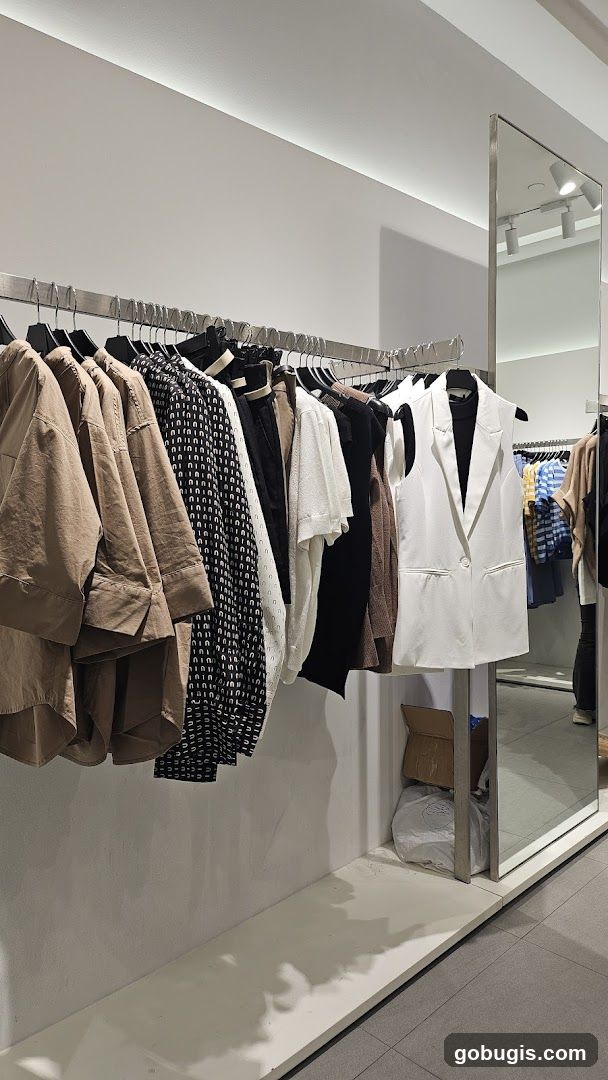 Clothing Rack with Apparel