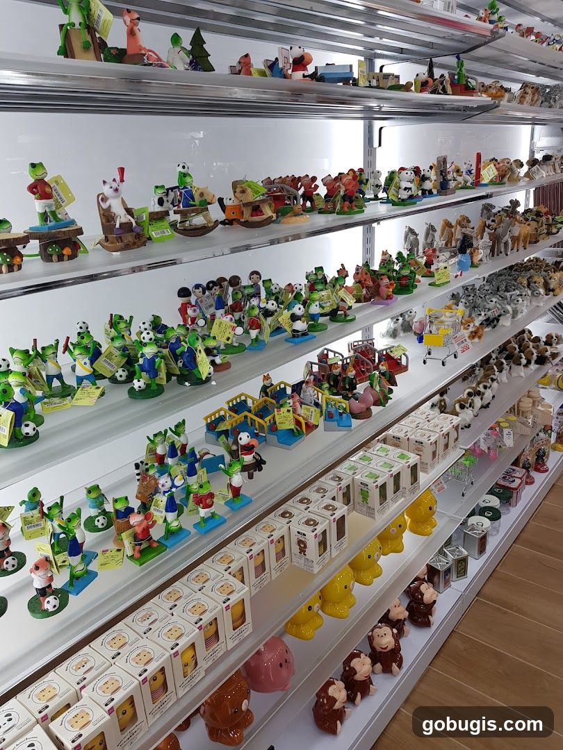 Shelves of Figurines and Toys