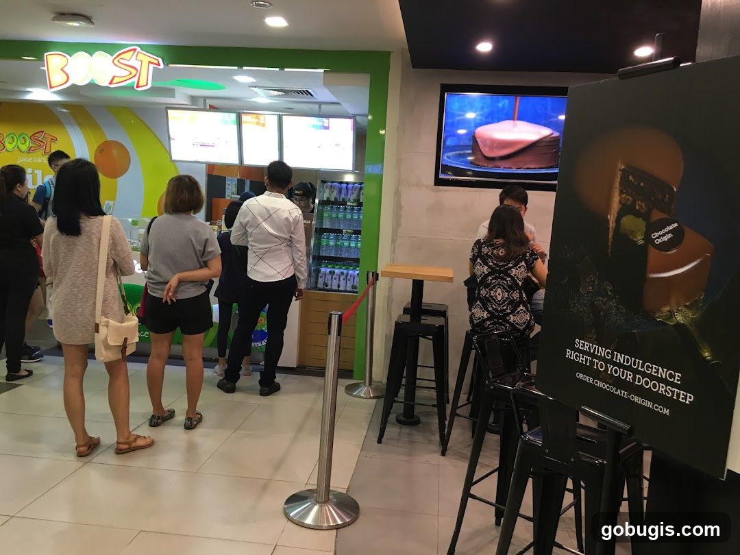 Juice Bar and Chocolate Advertisement