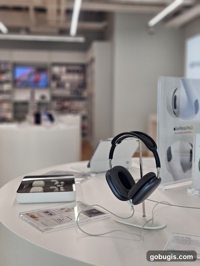 Headphones on Display