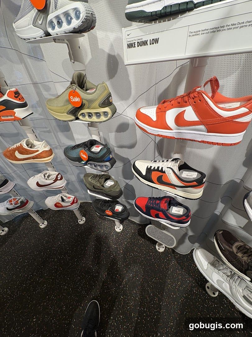 Nike Sneakers Display