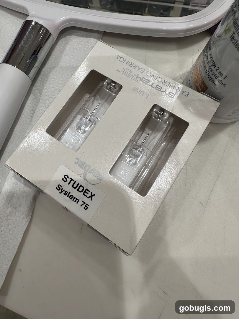 Ear Piercing Earrings Packaging