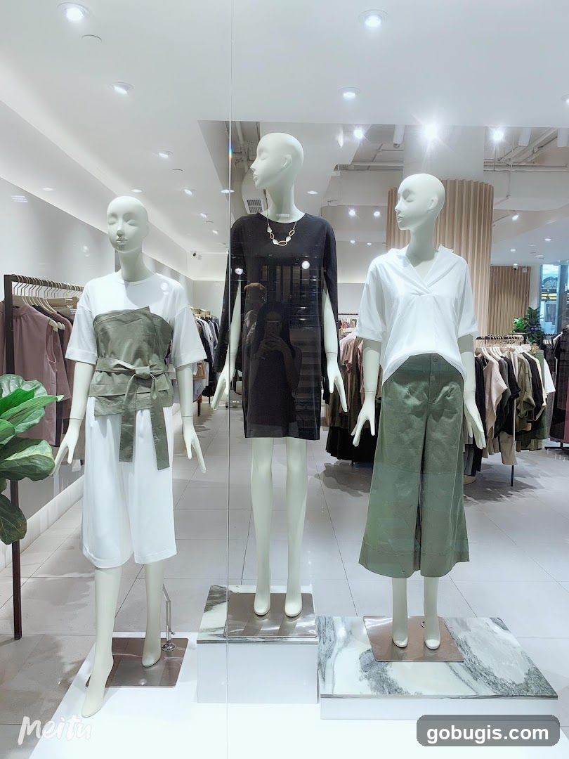 Mannequins in a store window