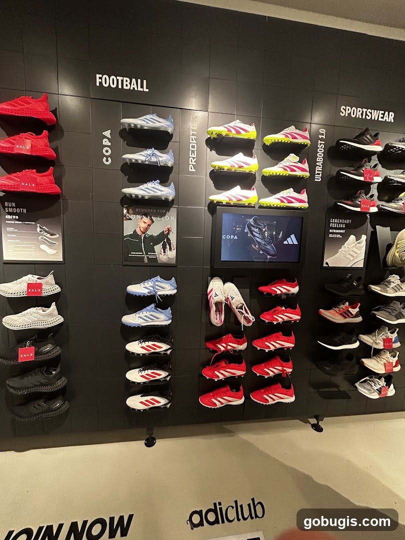 Adidas Football and Sportswear Display