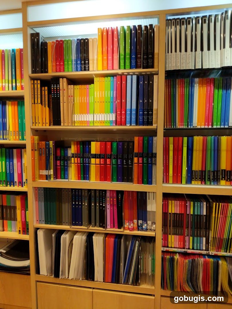 Stationery Store Shelves