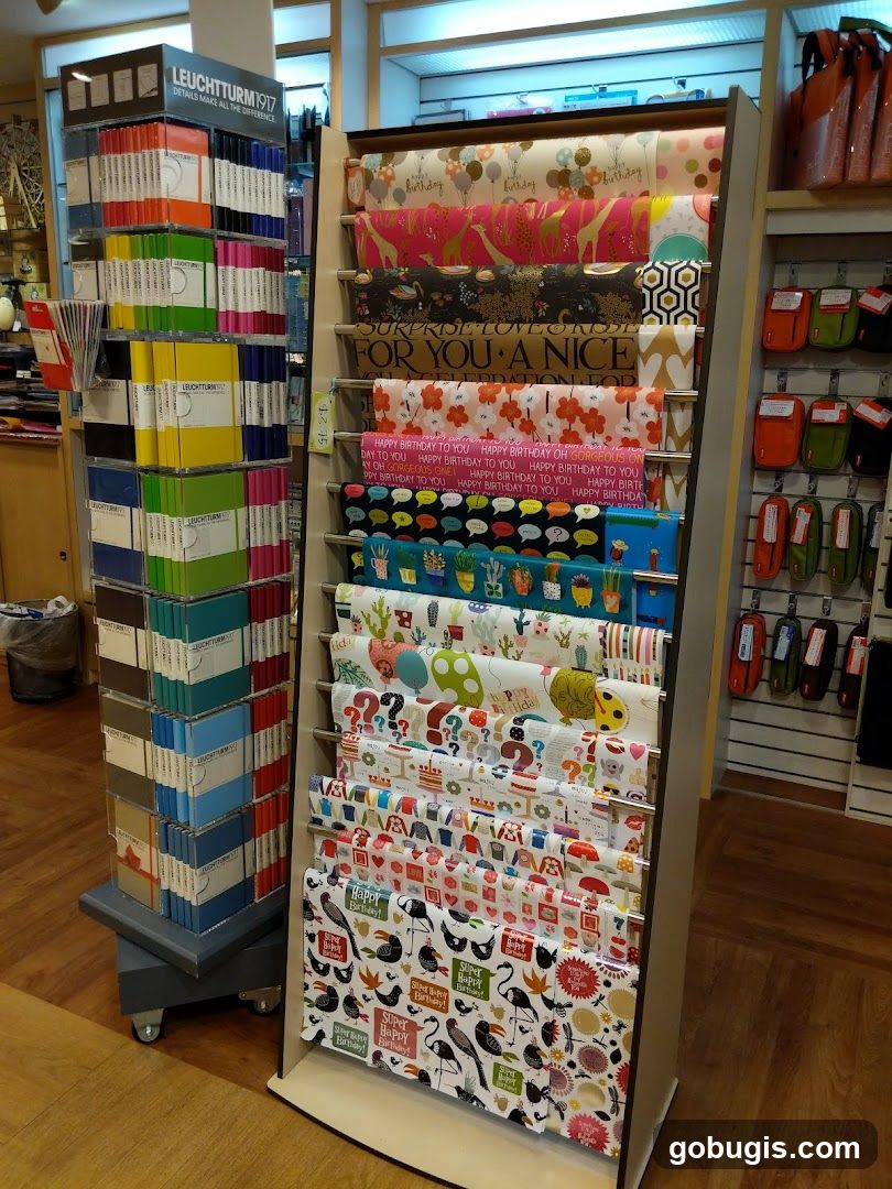 Stationery and Gift Wrap Display