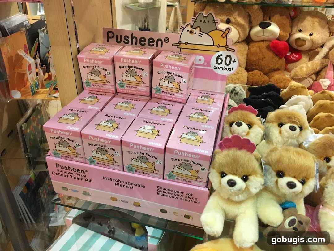 Pusheen Plush Toys Display