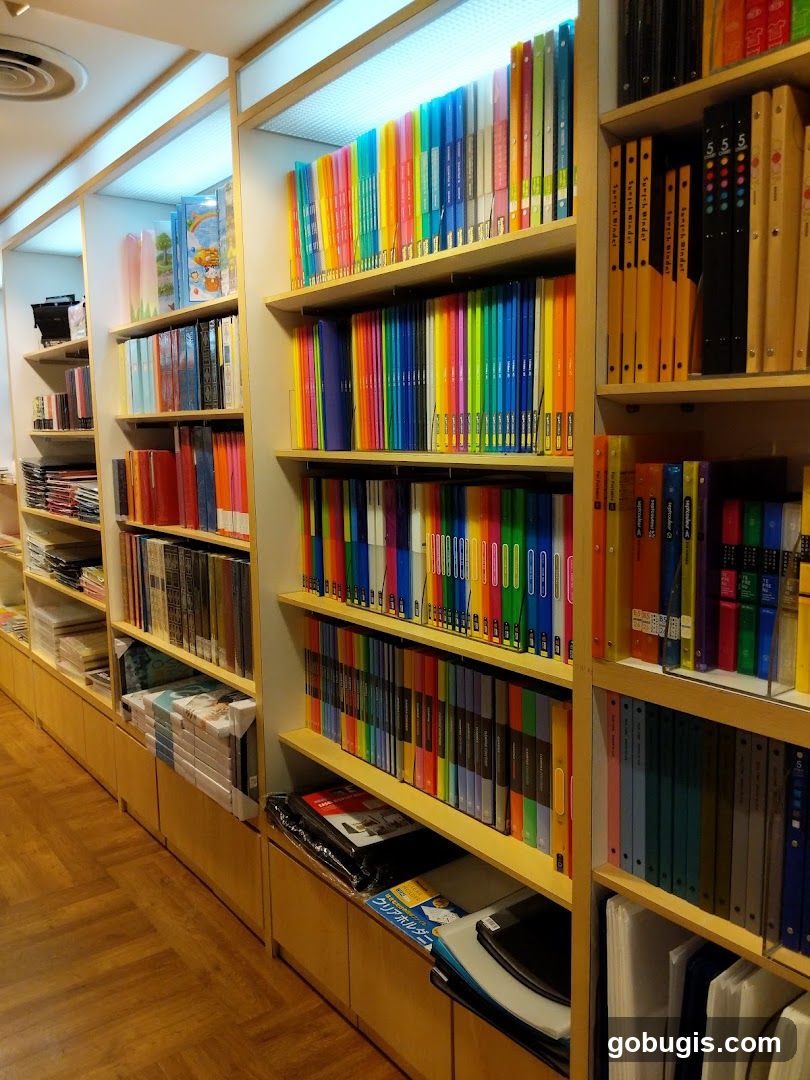 Stationery Store Shelves