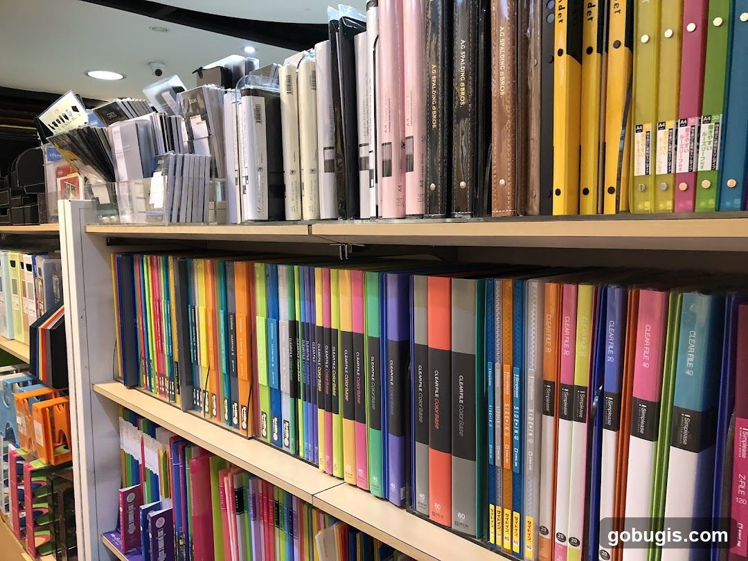 Stationery Store Shelves