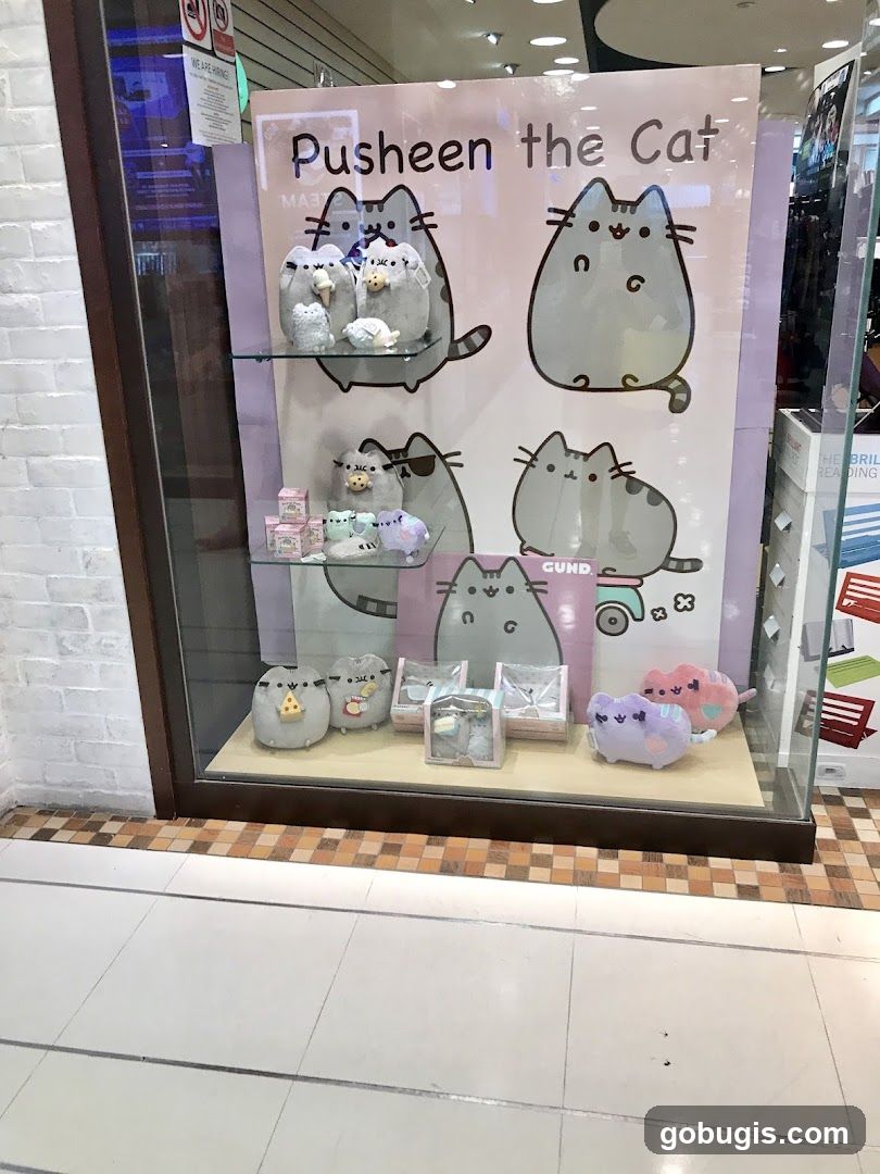 Pusheen the Cat merchandise display
