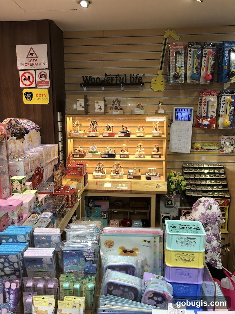 Store Display with Figurines and Stationery