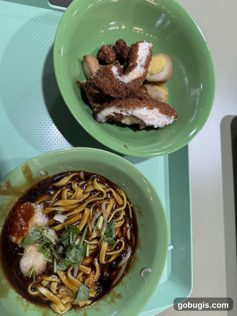 Noodles and Fried Food