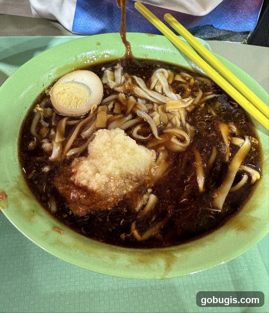 Noodle Dish with Egg and Toppings
