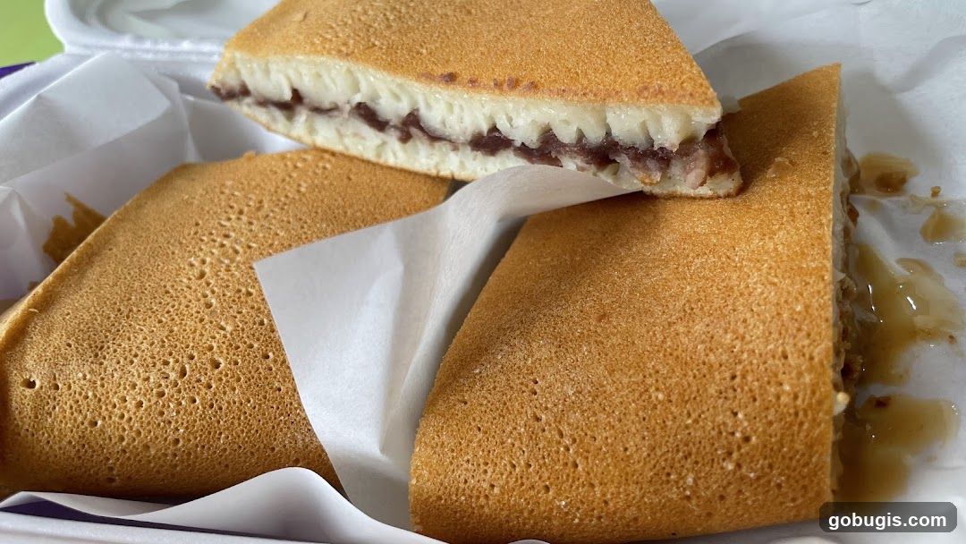 Red Bean Filled Pancakes