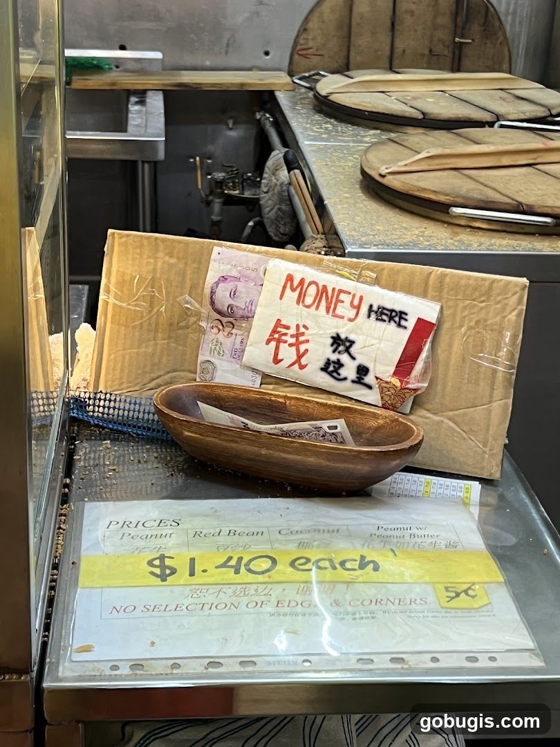 Food Stall Pricing and Payment Sign