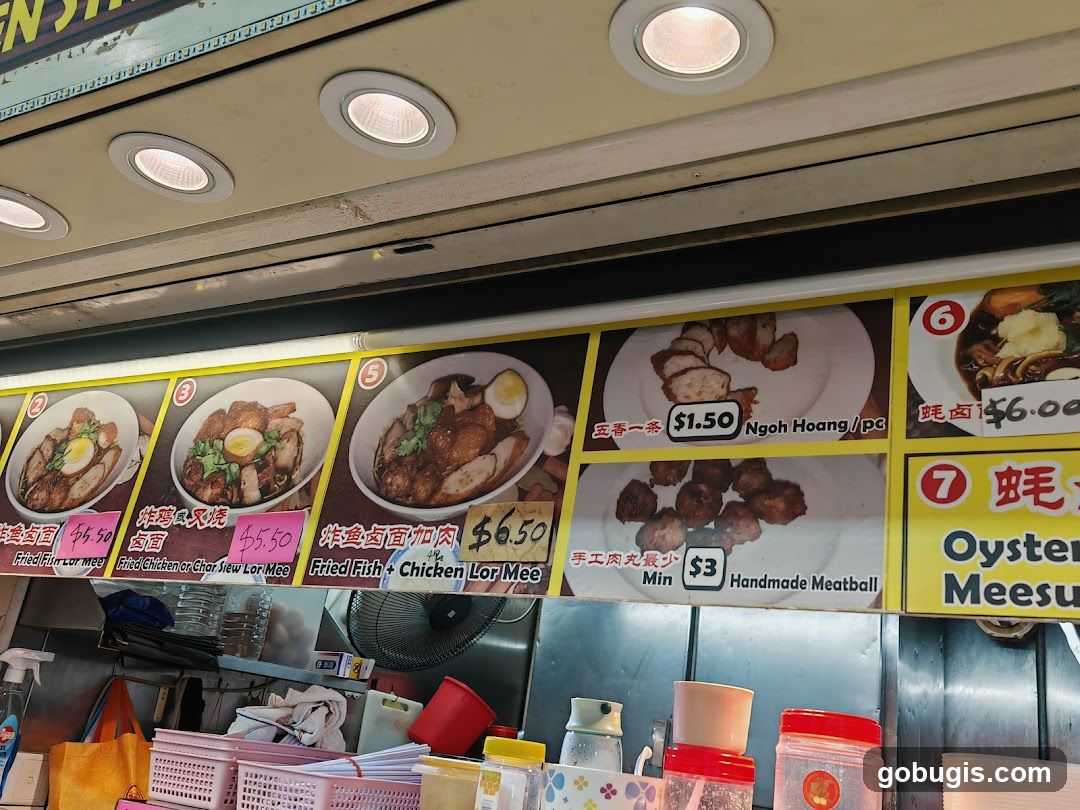 Food Stall Menu