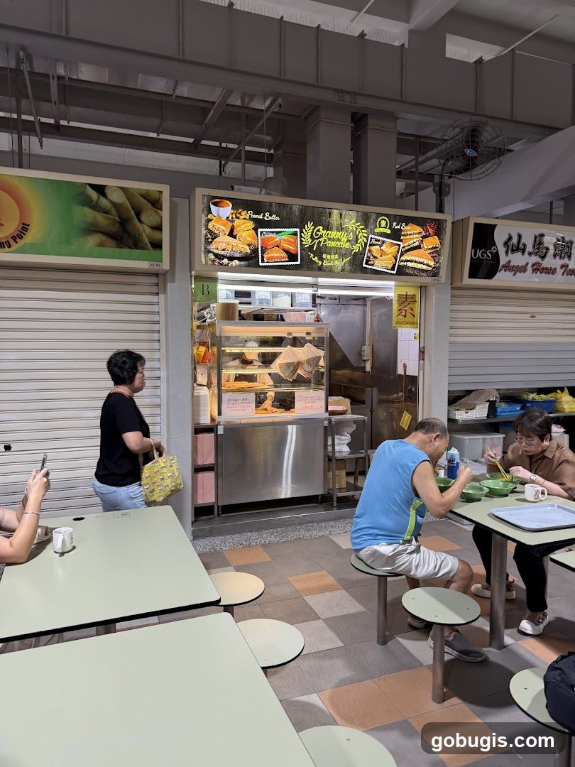 Food Stall with Customers