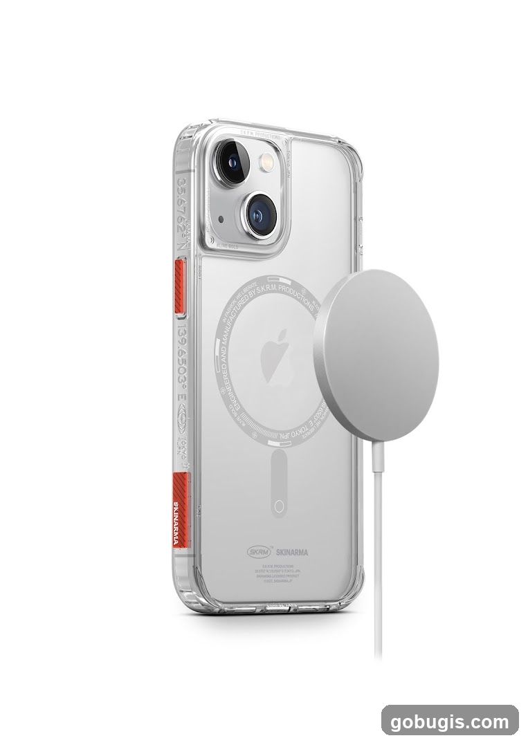 iPhone case with MagSafe charger
