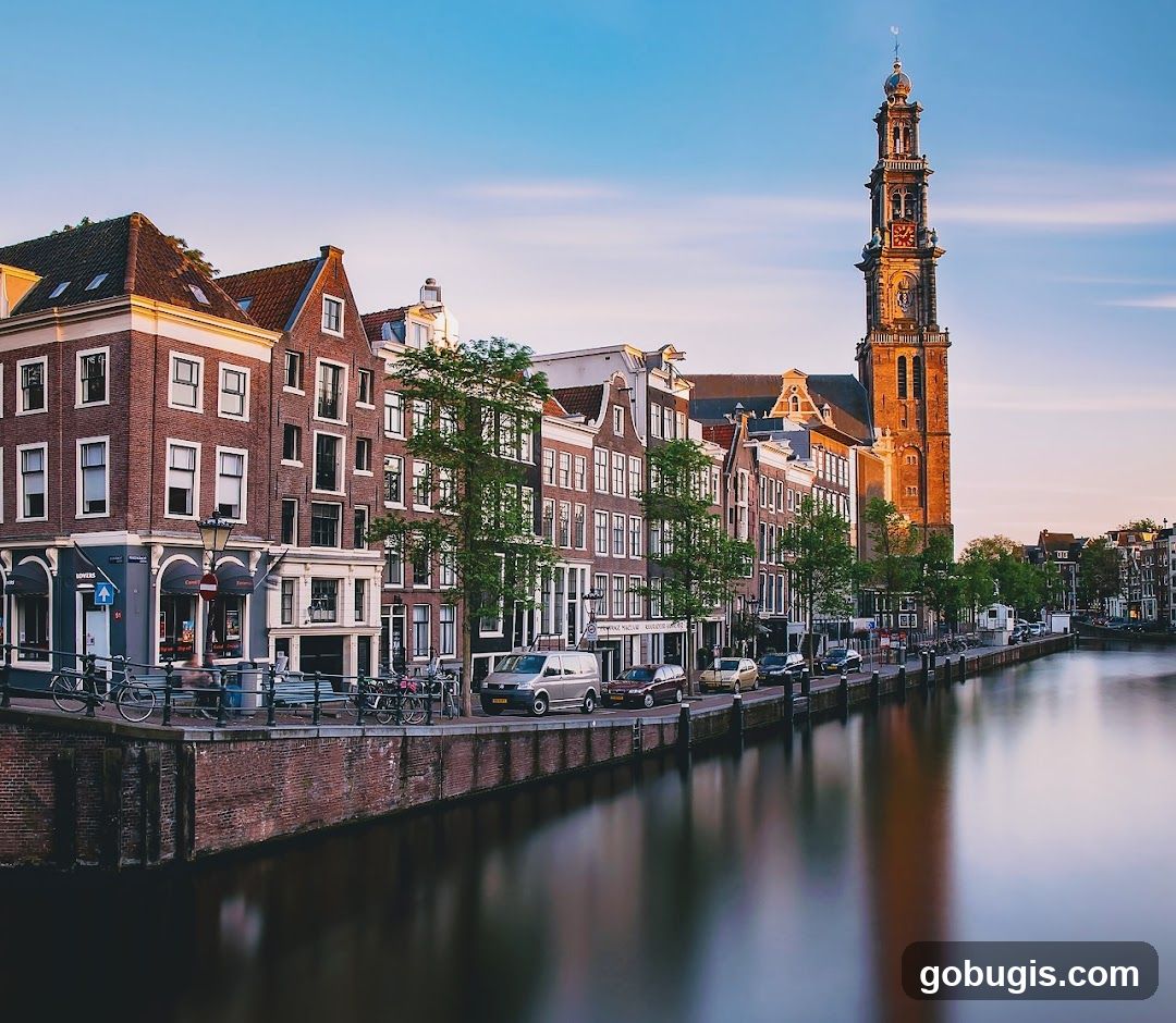 Amsterdam Canal Scene