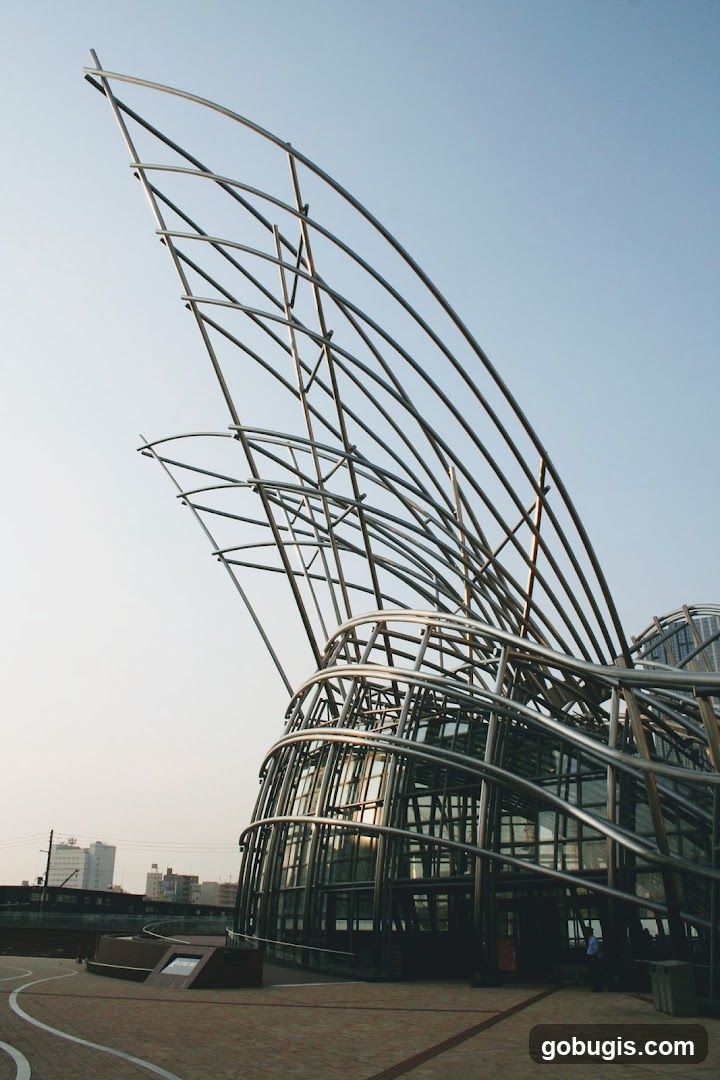 Modern Architecture with Metal Frame