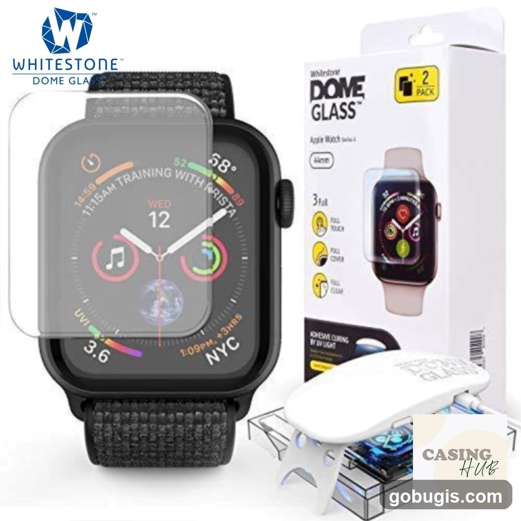 Whitestone Dome Glass Screen Protector for Apple Watch