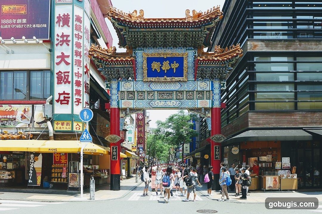 Chinatown Gate and Street Scene