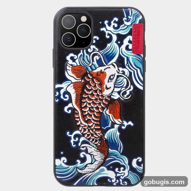 iPhone Case with Koi Fish Design
