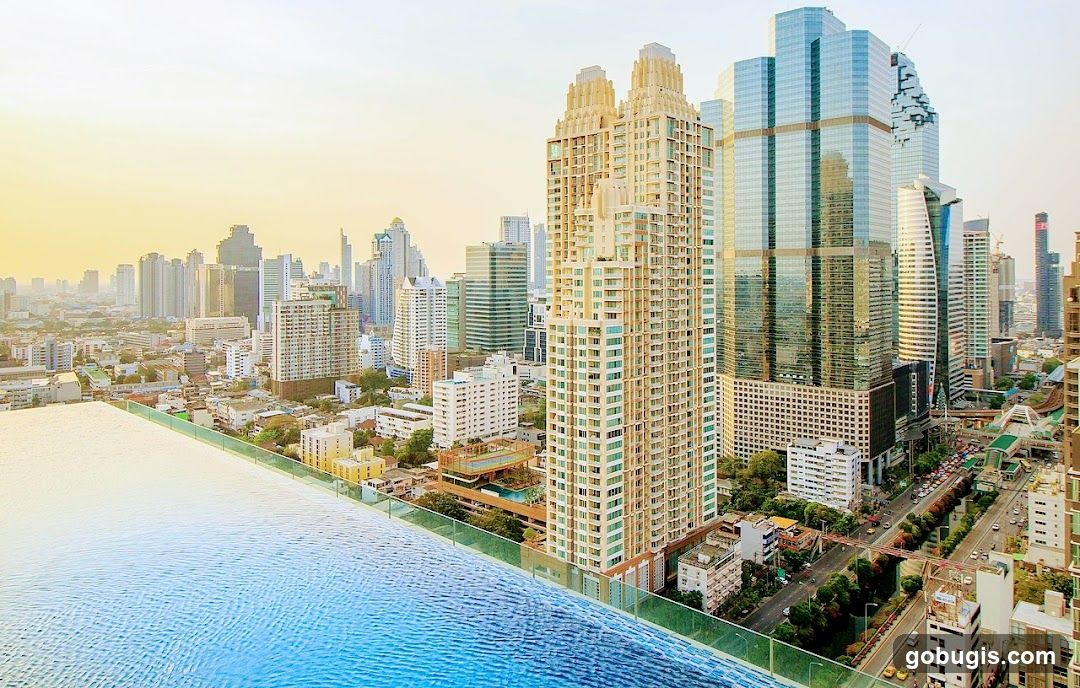 Cityscape with Infinity Pool