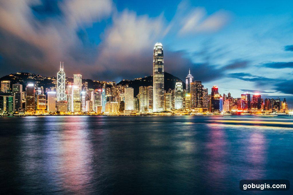 Hong Kong Skyline at Night