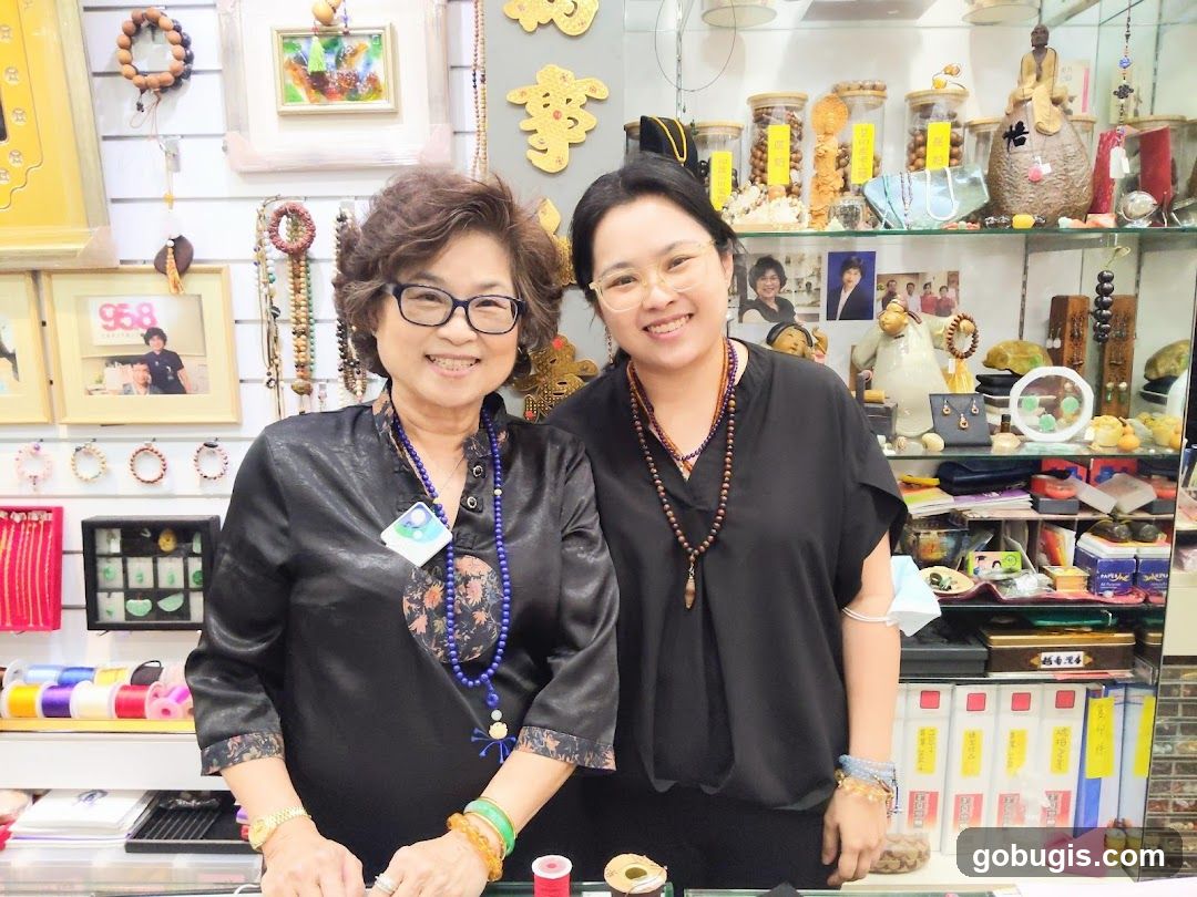Two Women Posing in a Shop