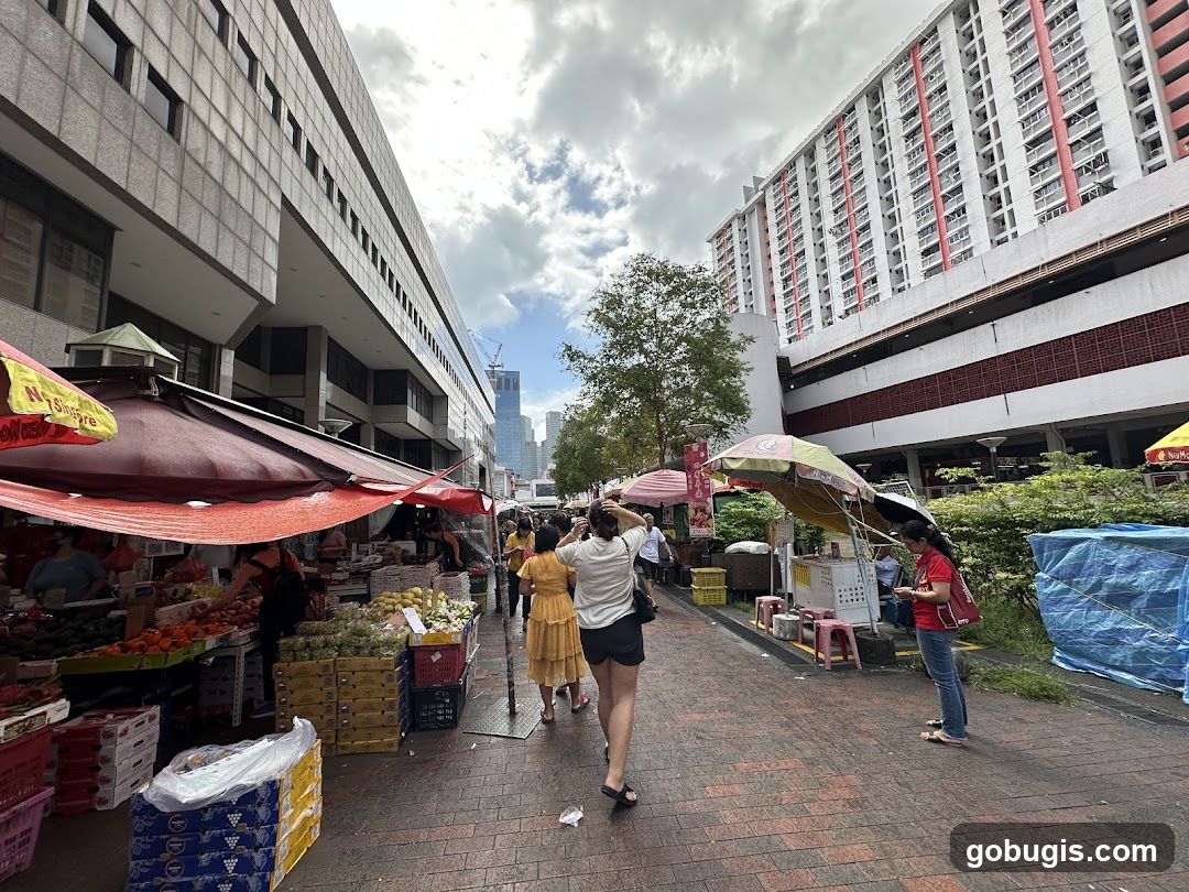 Outdoor Market Scene
