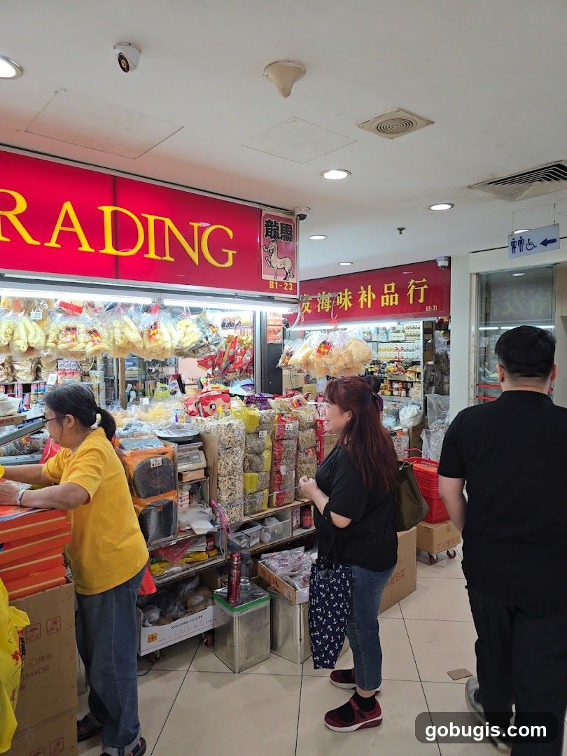 Interior of a store with various goods