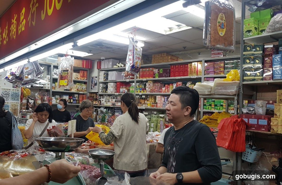 Inside a grocery store