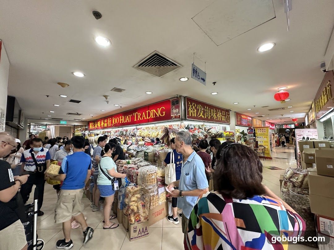 Busy Market Aisle