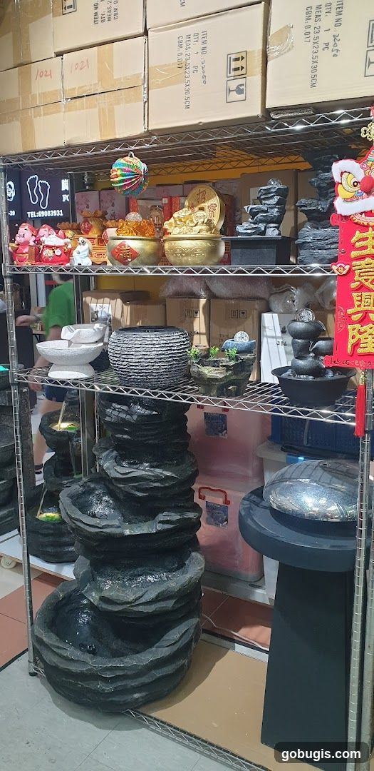 Decorative Fountains and Statues