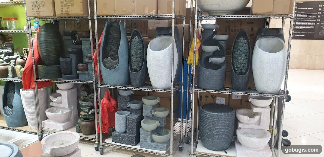 Stone Fountains and Planters