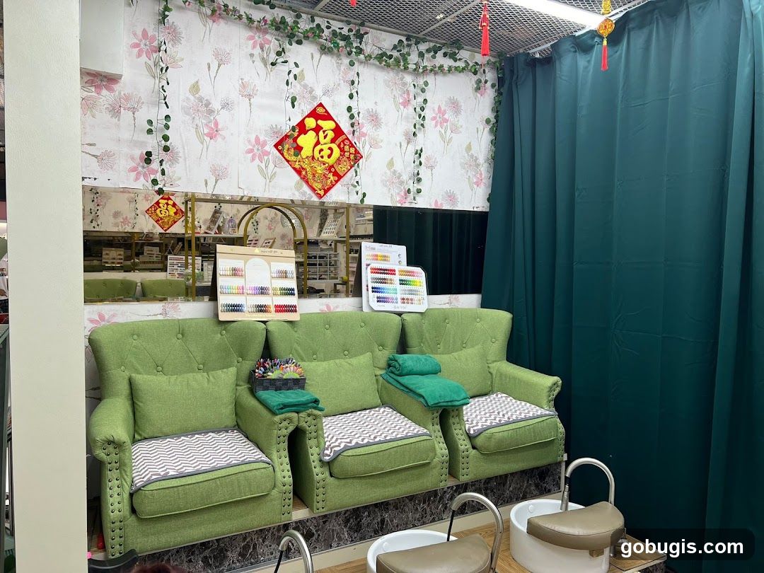 Nail Salon Seating Area