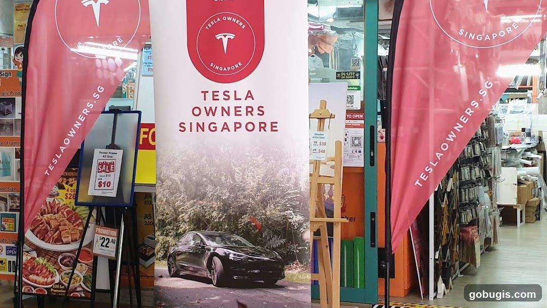 Tesla Owners Singapore Promotional Banners