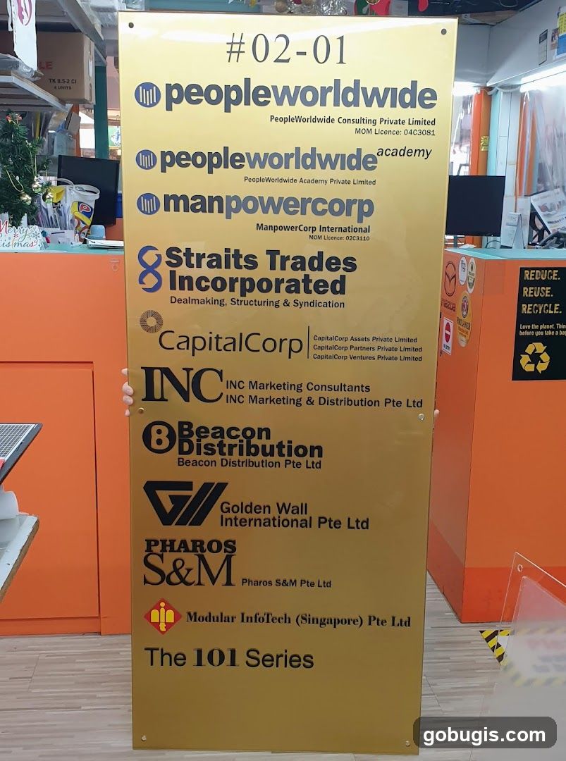 Company Directory Sign