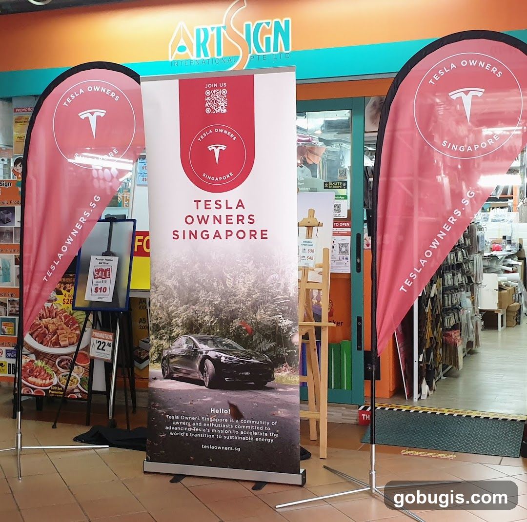 Tesla Owners Singapore Promotional Display